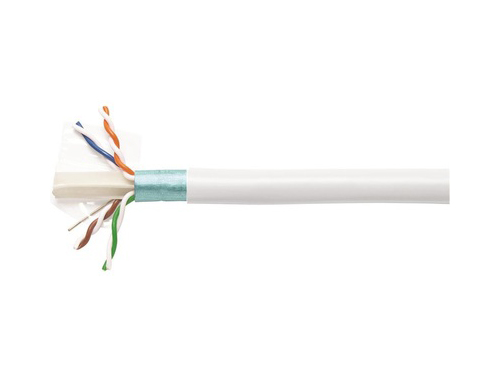 Cáp F/UTP, Cat.6A, 4 đôi, LSZH, 23 AWG, Solid, màu trắng, 305m