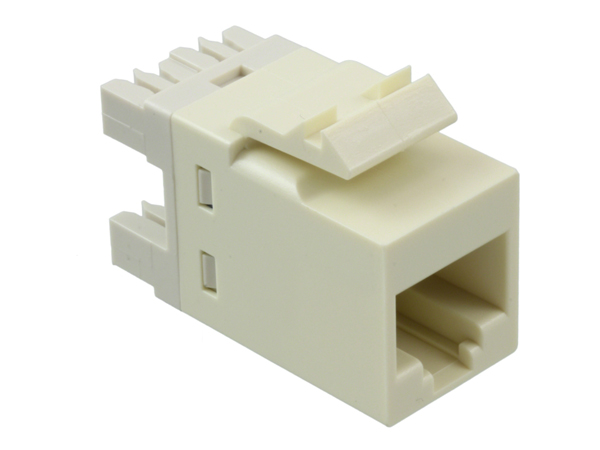 Commscope Netconnect Category 3 Modular Jack, Unshielded, RJ11/14/25C, SL, Almond