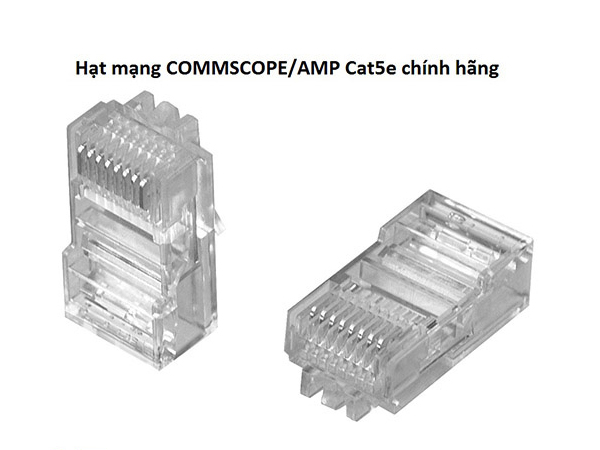 Đầu nối cáp UTP, Cat.5, RJ45, 26-24 AWG, flat oval, 2.54 - 8.89mm