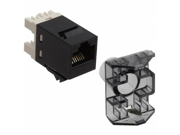 Ổ cắm UTP, Cat.6, T568A/T568B, SL110, RJ45, màu đen