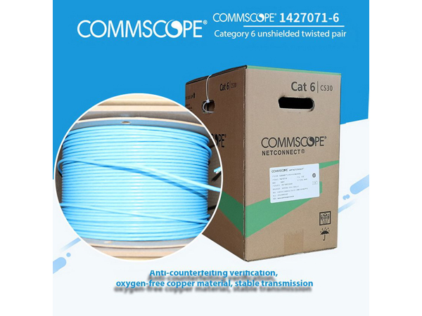 Cáp Mạng COMMSCOPE/ AMP Cat.6 UTP Màu Xanh Dương, 305m 1427071-6