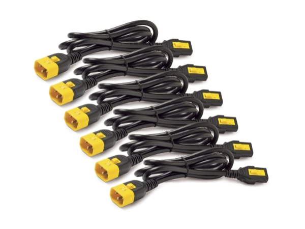 Power Cord Kit (6 ea), Locking, C13 to C14, 1.2m