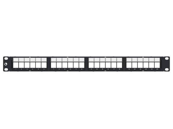 Thanh đấu nối, UTP, SL, DDM, 24 cổng, 1U, rỗng, thẳng